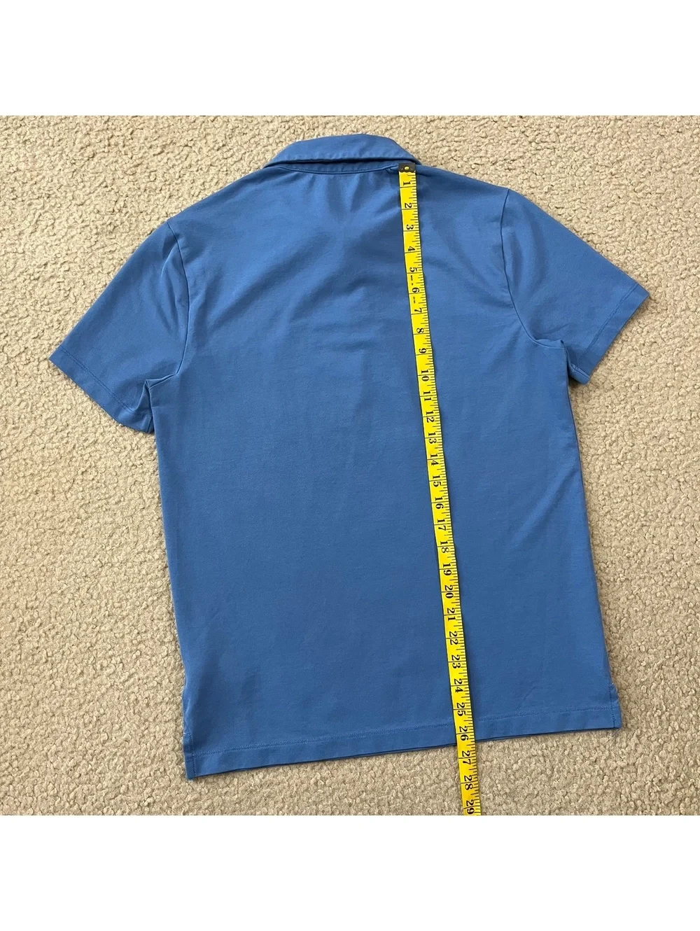 J.Crew Men's Performance Piqué Polo Shirt Blue Size Small